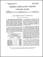 Family Income Equals 1953 Level: Up 7 Percent Over 1952 (Advance data)