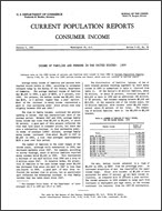 Income of Families and Persons in the United States: 1959