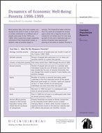 Dynamics of Economic Well-Being: Poverty 1996-1999