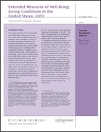 Extended Measures of Well-Being: Living Conditions in the United States, 2003