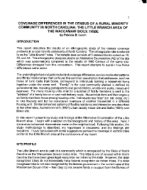 Coverage Differences in the Census of a Rural Minority Community in North Carolina: The Little Branch Area of the Waccamaw Sioux Tribe