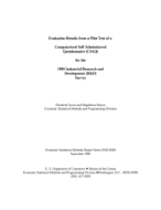 Evaluation Results from a Pilot Test of a Computerized Self-Ad