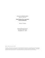 Single-Ranking Micro-agregation and Re-identification