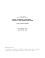Results and Recommendations from the Cognitive Pretesting of the SIPP Cash Balance Pension Question
