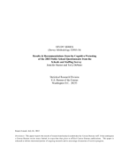 Results & Recommendations from the Cognitive Pretesting of the 2003 Public School Questionnaire from the Schools and Staffing Survey