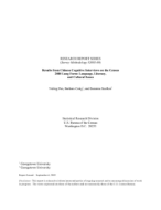Results from Chinese Cognitive Interviews on the Census 2000 Long Form: Language, Literacy, and Cultural Issues