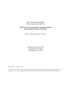 SIPP 2004 Wave 1 Asset Income Item Nonresponse Results and Nonresponse Follow-up Outcomes