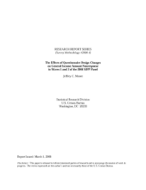 The Effects of Questionnaire Design Changes on General Income Amount Nonresponse in Waves 1 and 2 of the 2004 SIPP Panel