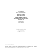 BEHAVIOR CODING ANALYSIS REPORT: Evaluating Bilingual Versions of the Non-Response Follow-Up (NRFU) for the 2004 Census Test 