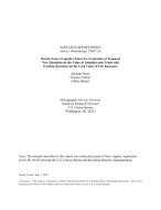 Results from a Cognitive Interview Evaluation of Proposed New Questions on the Value of Annuities and Trusts and Existing Questions on the Cash Value of Life Insurance