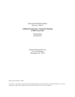 Additional Results from a Nationwide Matching of 2000 Census Data 