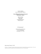 Census Bilingual Questionnaire Research Final Round 1 Report 