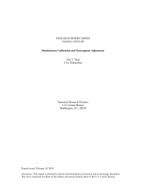 Simultaneous Calibration and Nonresponse Adjustment