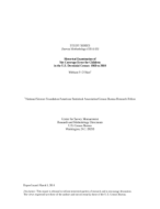 RESEARCH REPORT SERIES OR STUDY SERIES