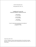 Assimilation and Coverage of the Foreign-Born Population in Administrative Records