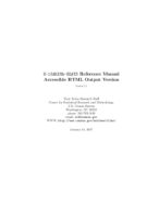 Reference Manual for X-13ARIMA-SEATS