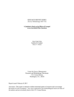 A Qualitative Study on the Effects of Grouped versus Interleafed Filter Questions