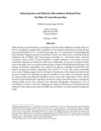 Enhancing Race and Ethnicity Information in Medicaid Data: The Role of Census Bureau Data