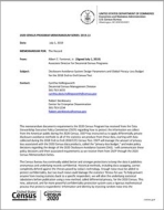 2020 Census Memorandum: 2019.13