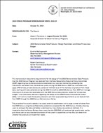 2020 Census Memorandum: 2019.25