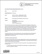 2020 Census Program Memorandum Series: 2021.10