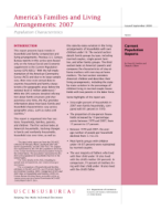 America's Families and Living Arrangements: 2007