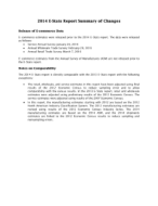 2014 E-Stats Report Summary of Changes