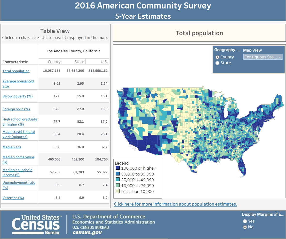 Screenshot of 2016 ACS interactive visualization
