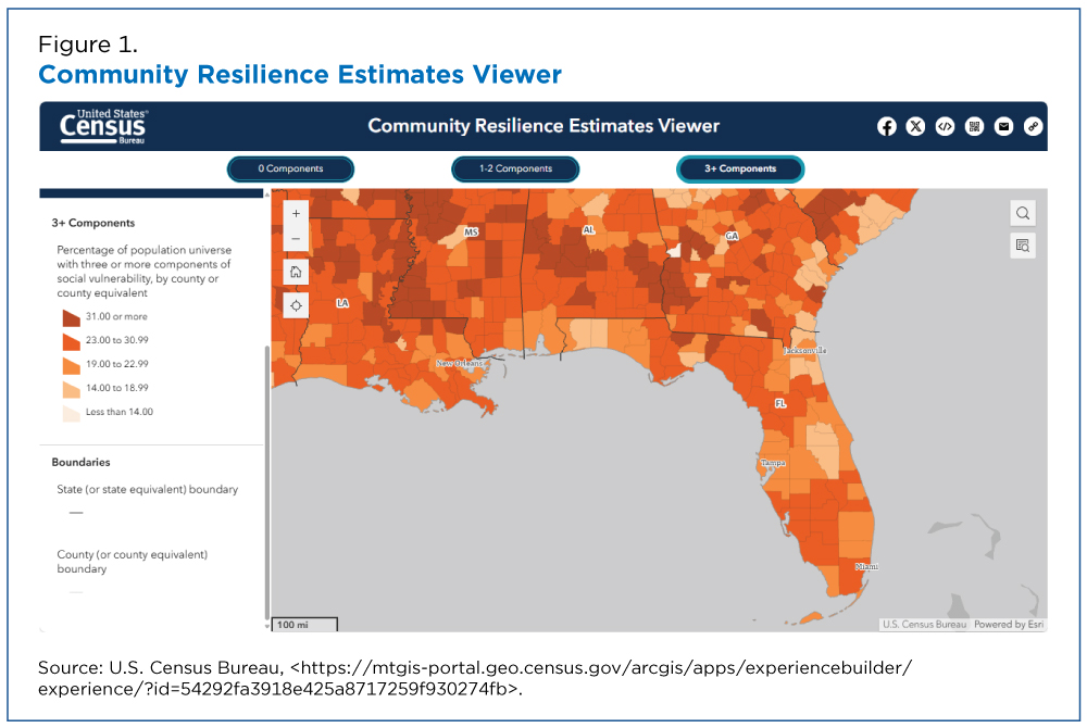 Figure 1. Community Resilience Estimates Viewer