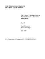 The Effect of Child Care Costs on Married Women's Labor Force Participation