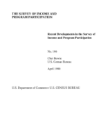 Recent Developments in the Survey of Income and Program Participation