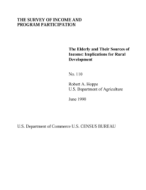 The Elderly and Their Sources of Income: Implications for Rural Development