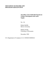 The Effect of the Medicaid Program on Welfare Participation and Labor Supply
