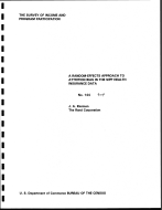 A Random-Effects Approach to Attrition Bias in the SIPP Health Insurance Data
