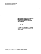 Pretest Results of an Alternative Measurement Design for the Survey of Income and Program Participation