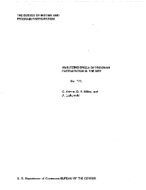 Analyzing Spells of Program Participation in the SIPP