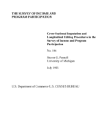 Cross-Sectional Imputation and Longitudinal Editing Procedures in the Survey of Income and Program Participation