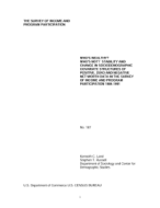Who's Wealthy? Who's Not? Stability and Change in Sociodemographic Covariate Structures of Positive, Zero, and Negative Net Worth Data in the Survey of Income and Program Participation