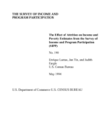 The Effect of Attrition on Income and Poverty Estimates from the Survey of Income and Program Participation (SIPP)