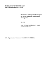 Overview of Redesign Methodology for the Survey of Income and Program Participation
