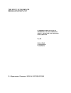 Comparing Certain Effects of Redesign on Data from the Survey of Income and Program Participation