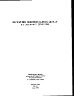 Recent HIV Seroprevalence Levels by Country: June 1996