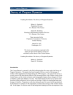 Tracking Devolution: The Survey of Program Dynamics