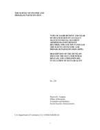 Type of OASDI Benefit and Year of Death Based on an Exact Match to Social Security Administration Benefit Records