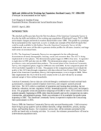 Skills and Abilities of The Working-Age Population, Rockland County, NY: 1996-1999 