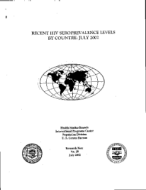 Recent HIV Seroprevalence Levels by Country: July 2002