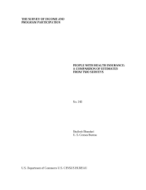 People With Health Insurance: A Comparison of Estimates From Two Surveys