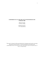 Comparison of ACS and ASEC Data on Households and Families: 2004