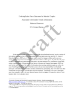 Evolving Labor Force Outcomes for Married Couples Associated with Gender Trends in Education