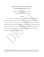 Deconstruction of the Time Trend in Health Insurance:  A look inside SIPP 2008 health insurance rates
